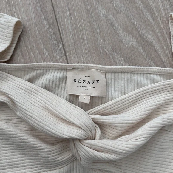 Sezane Caro Top in Cream Size S - Picture 6 of 11